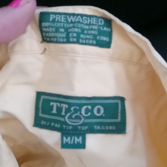 "🩷" BUNDLE of 2 Tip top tailors button down shirts sz Medium - Picture 3 of 3